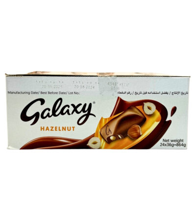 Galaxy Hazelnut Chocolate Bar 24x36g