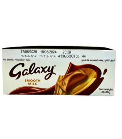 Galaxy Smooth Milk Chocolate Bar 24x36g