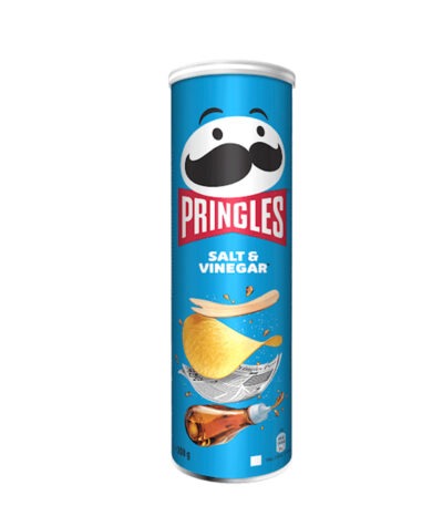 Pringles Salt & Vinegar Flavoured Chips 165g