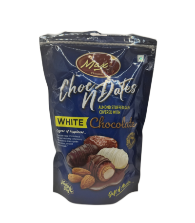 Max Choc N Dates White Chocolate 500g