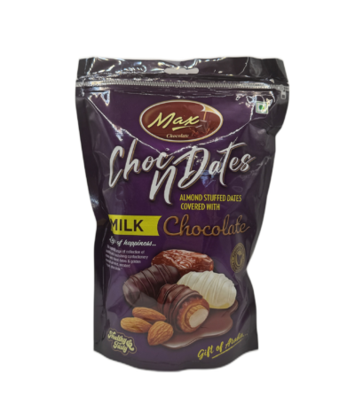 Max Choc N Dates Milk Chocolate 500g