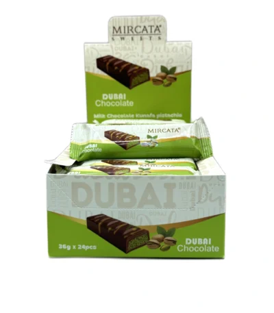 Mircata Dubai Chocolate Pistachio Kunafa 36g X 24pcs