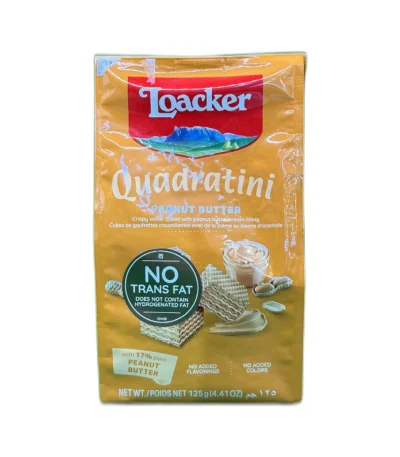 Loacker Quadratini Peanut Butter 125g