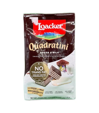 Loacker Quadratini Cocoa&Milk 125g