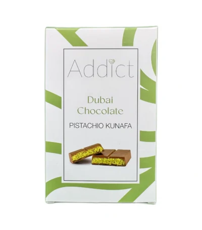 Addict Pistachio Kunafa Chocolate 100G
